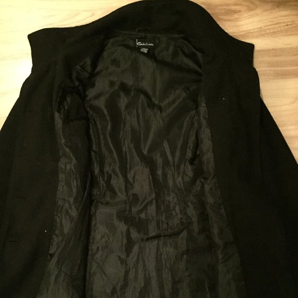 Seductions // Double-Breasted Military Style Wool Blend Coat - Picture 4 of 6